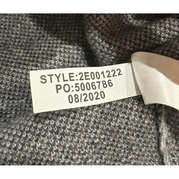 Vineyard Vines Sweater Womens Small Camo Boatneck Boxy Gray Cashmere Wool Blend - Picture 8 of 9